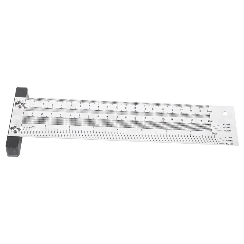 Ultra Precision Marking Ruler Stainless Steel Woodworking Scribing Ruler Gauging