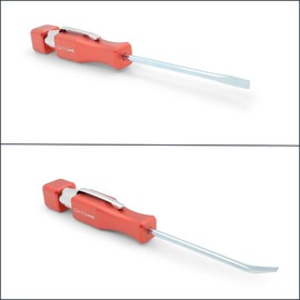 Pocket Mini Pry Bar - Tool with Clip and Magnet - K20 TOOLS (Red)