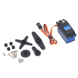 20KG RC Digital Servo with Arm Blue Metal Gear Accurate Control 60 Degrees RC Car Parts for 1/10 RC Car Boat