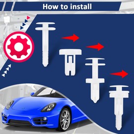 SAQXK 20pcs Car Door Panel Retainer Clips Fit for 15960325 GM C5 C6 Corvette, Pin Nut Holder Snap Fit for 1997-2012 C5 C6 Corvettes Coupes, Convertibles, Z06 Door