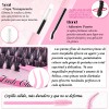 Extensiones De Pestañas Queenice Xz46810-39 D Negro 1.2cm