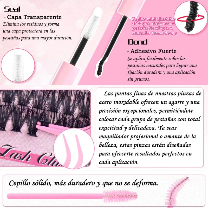 Extensiones De Pestañas Queenice Xz46810-39 D Negro 1.2cm