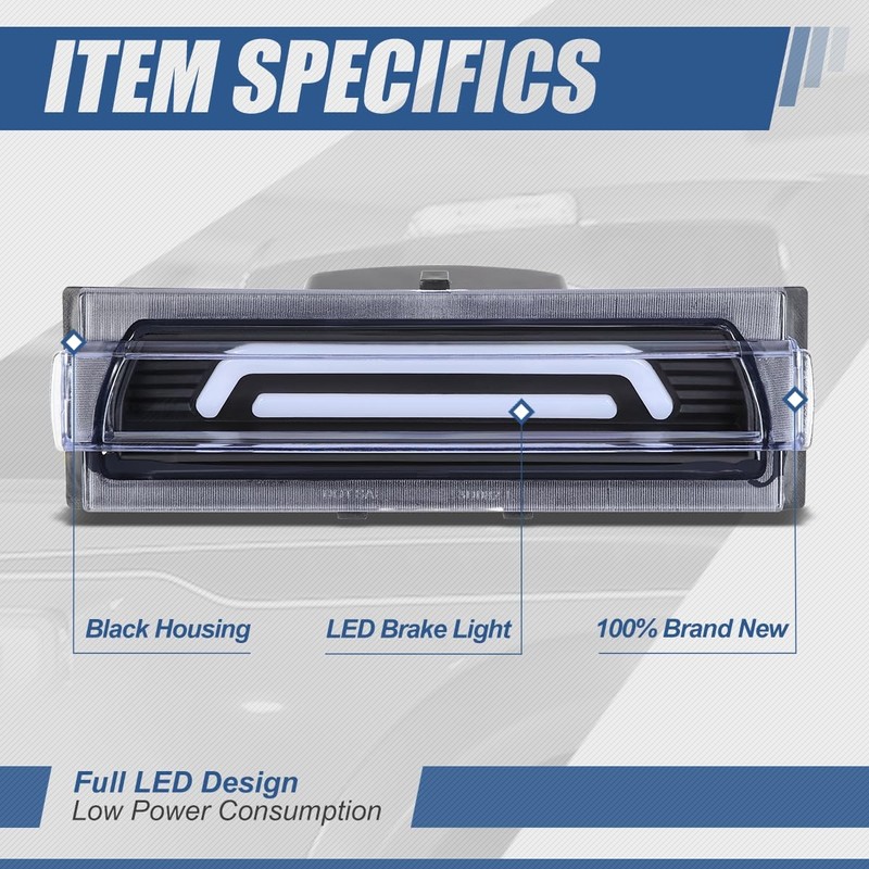 Auto Dynasty LED 3rd Third Brake Light Compatible with 1991-1996