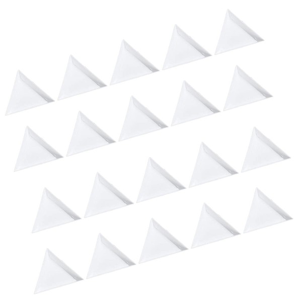 EXCEART Bead Triangle Marble Tray Triangle Bead Sorting Tray 20Pcs