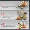 YESWELDER Acetylene Regulator CGA200, 0-400PSI and 0-30PSI Welding Gas Gauges