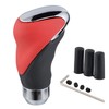 Padaodao Red Gear Shift Knob Leather Shifter Lever Stick Handle