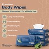 XL Aloe Vera Shower Body Wipes for Adults 8" x