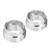2 Sets Faucet Adapter Straight Thread 15/16in Male 27/32in Female