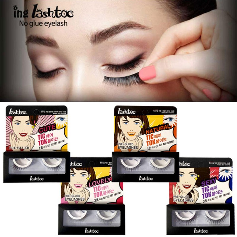 Lash Talk 래쉬톡 접착제 없이 붙이는 노글루 원터치 속눈썹 1세트