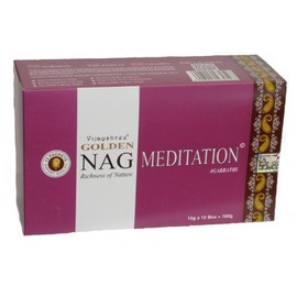 180 gms Box of GOLDEN NAG MEDITATION Agarbathi Incense Sticks - in stock and shipped by Busy Bits by Golden Nag