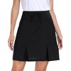 MoFiz Women's 20" Knee Length Skorts Skirts Elastic Waist Athletic