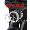 7 Inch Round Headlight Bracket for Harley, Chrome Motocycle Headlight