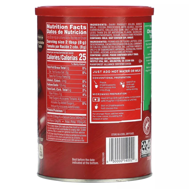 Nestlé Nestle Zero Added Sugar & Fat Free Rich Milk