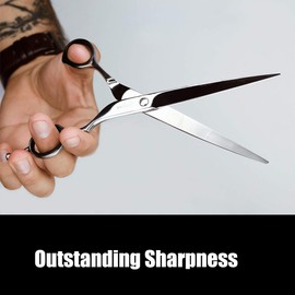 JAGUAR White Line Silver Ice Hair Scissors, Classic Design, Forged Special Steel, Micro Teeth