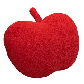 bLwhzfi Apple Shaped Throw Pillow,3D Apple Plush Cushion Christmas Eve Throw Pillow,Fruit Throw Pillow Cute Apple Shaped Fun Home Decor of Fruit Themed Shaped Cushions (Red)