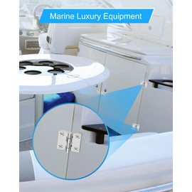 (2 PCS) 2" x 2" Boat Hinges 316 Stainless Steel Marine Grade, 50mm X 50 mm Heavy Duty Door Hinge with Screws for Ship RV Yacht