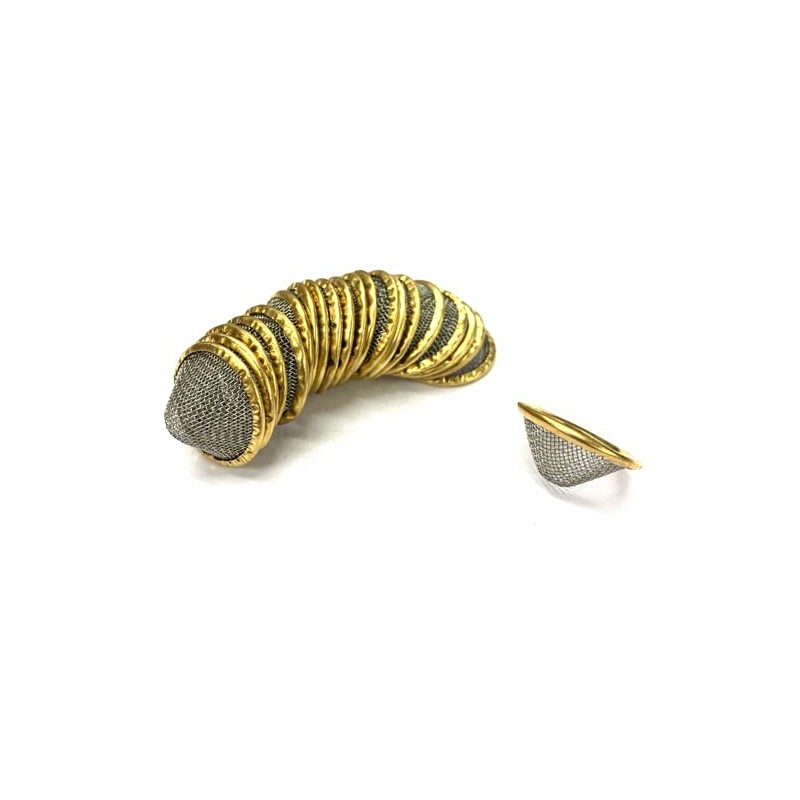 Fenny's Creations 12mm Pipe Screens Gauze Conical Steel Brass Filter