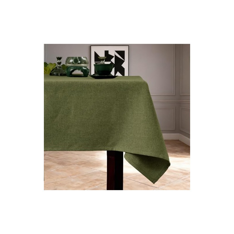 Mantel rectangular de 241 x 139 centímetros, impermeable, de imitación
