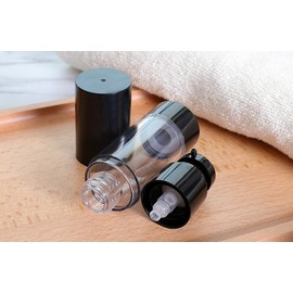 3 Pack 15ml 0.5oz Empty Airless Pump Bottles Travel Lotion Dispenser Foundation Containers Cosmetic Cream Vacuum Bottles for Shampoo Essential Oil Gel Face Cream
