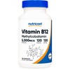 Nutricost Vitamin B12 (Methylcobalamin) 5000mcg, 120 Capsules - Vegetarian Caps,