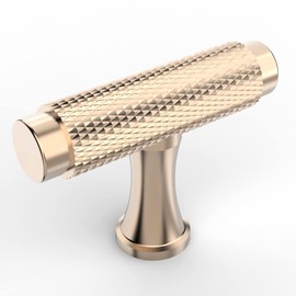 Coinkoly 10 Pack Brushed Gold Cabinet Knobs Knurled Kitchen Cabinet Handles Dresser Knobs Drawer Knobs Hardware for Cupboard