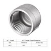 sourcing map 304 Stainless Steel Pipe End Cap Fitting 1