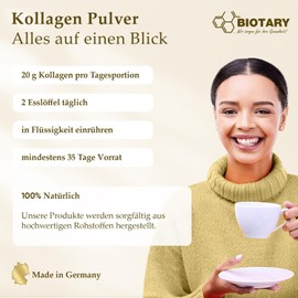 Collagen Powder 700 g, 100% Pure Collagen Hydrolysate, Peptides 1 - 2 - 3, Excellent Solubility, 100% Pure & Original, No Additives, Neutral in Taste