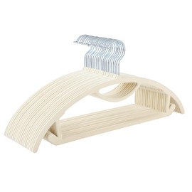 MIZGI Premium Velvet Hangers 50-Pack,No Shoulder Bump Hangers W/Tie Bar Ultra Thin Space Saving Non Slip Hanger Heavy Duty Felt Rounded Clothes Hanger for Sweaters,Coat,Jackets,Pants,Shirts