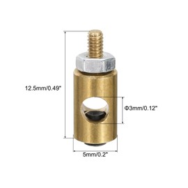 MECCANIXITY Linkage Stoppers Connecting Servo Arm,Adjustable Push Rod with Nut and Screw for RC Airplane,D5x3mm 15Pcs