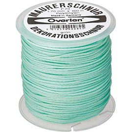 Overmann 002301700200500AA Polyethylene Mason's Lacing Cord, Green, 50 m