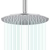 AULEEND 12 Inch Round Rain Shower head, High Flow Stainless