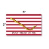3x5 First Navy Jack Sticker 3-Pack Dont Tread on Me