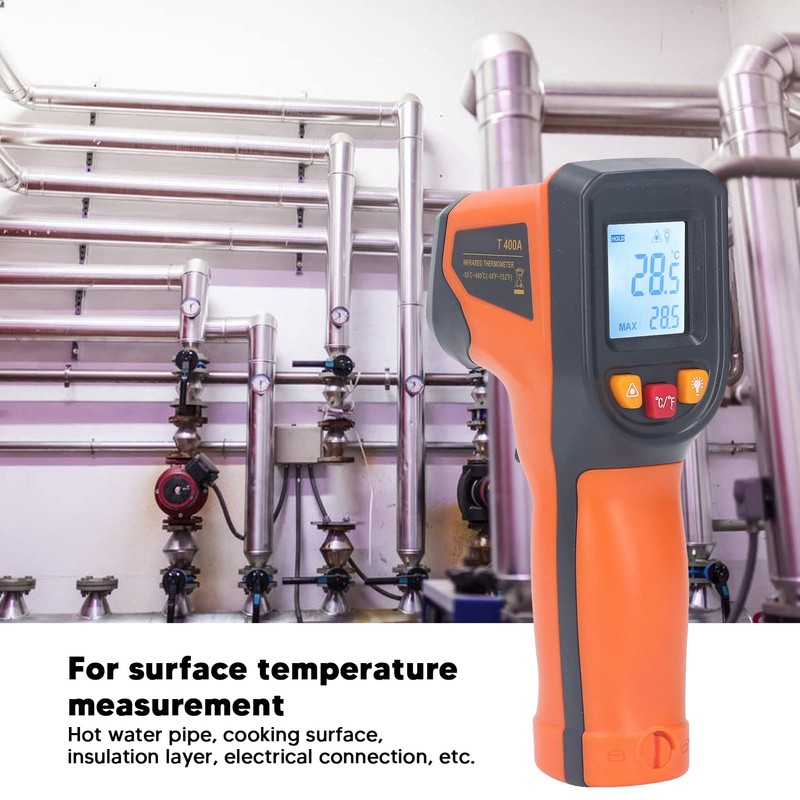 Kitchen Infrared Thermometer, Digital Display Handheld Temperature Measuring Gun for