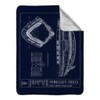Ballpark Blueprints Wrigley Field Sherpa Fleece Stadium Blankets (60x80)