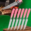 FULLHI 14pcs Block Knife Set, Chef's Knife Steak Knives Set