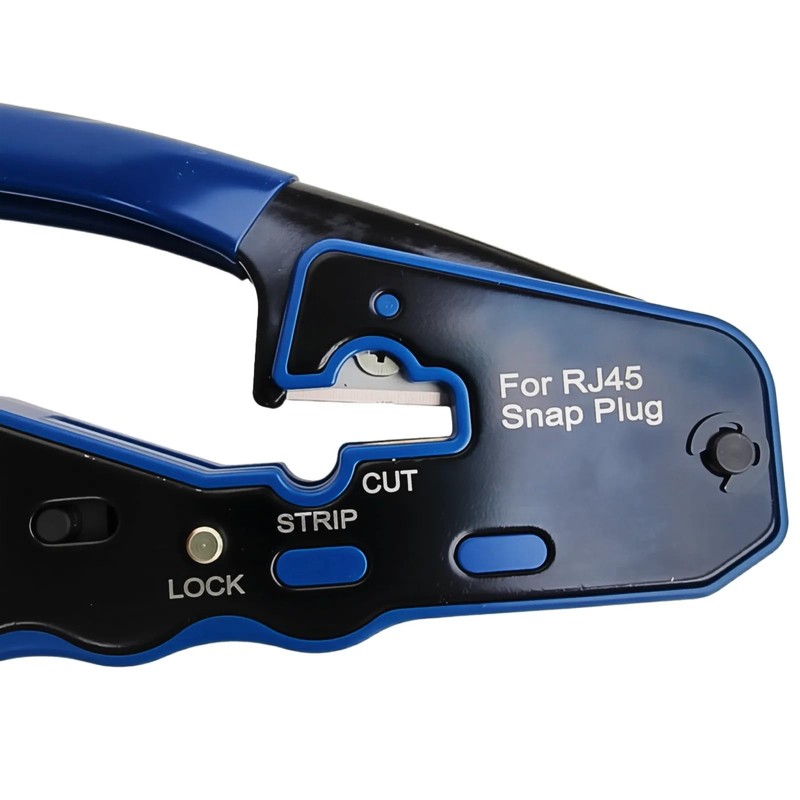 RJ45 Crimp Tool 8P RJ45 Crimping Tool Pass Through Ethernet