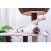 Petpals Pharaoh Cinnamon Brown and Porcelain White 4 Level Cat