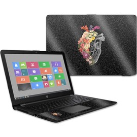 MightySkins Glossy Glitter Skin for HP 15t Laptop 15.6" (2017) - Spring Heart | Protective, Durable High-Gloss Glitter Finish | Easy to Apply, Remove, and Change Styles | Made in The USA
