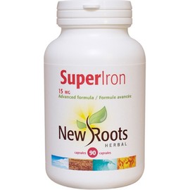 New Roots Super Iron 15mg Advanced Formula, 90 Capsules