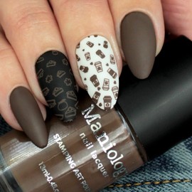 Maniology Sugar + Spice Cream Stamping Art Polish Set (Cocoa (B351), Nutmeg (B352), Caramel (B353))