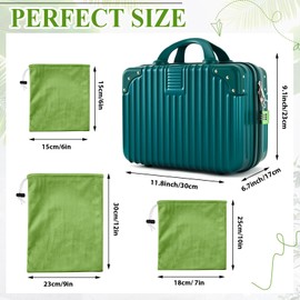 Dansydaisy Adult Game Toy Storage Organizer Case and 9 Pcs Toy Storage Bags, Reusable Organizer Case Lock Box for Women and Men, 3 Sized Bag for Home (Dark Green)