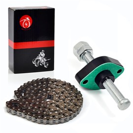 MOTO1988 Cam Timing Chain 106L & CNC Manual Tensioner For Kawasaki Bayou 220 Bayou 250 1992-2011 92057-1380 12049-1055