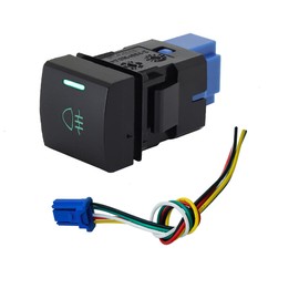 Toyota/Daihatsu [C Type] Compatible/Applicable Trunk Release Switch, Rear Fog Light Switch, RAV4 (XA50 Model), 70 Series Camry, 210 Series, Corolla 220 Series, 80 Series Harrier, 150 Series, Late 200