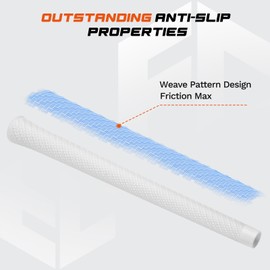 Full Choice Golf Grips 13-Pack with Repair Kits All-Weather Performance, 360° Non-Slip Texture & High-Traction Grips for Stable Control MID SIZE RG04