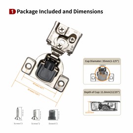 STIANC 20 Pack 5/8" Overlay 3D Soft Close Hinges for Face Frame Kitchen Cabinet, 3 Way Adjustability, Quiet Self Closing Door, 105 Degree