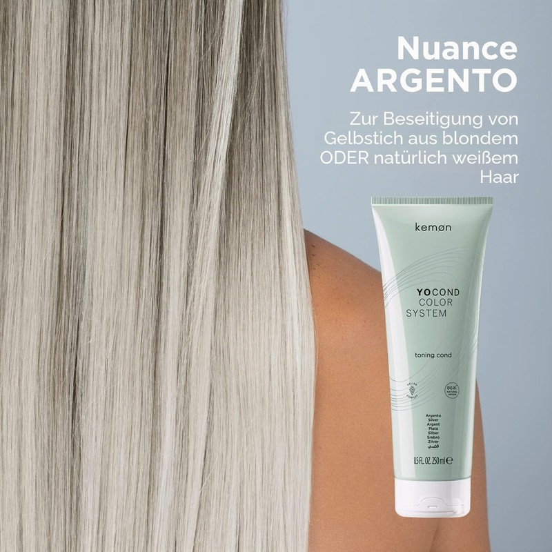 Kemon - Yo Cond Silver Natural Origin Reflective Conditioner with
