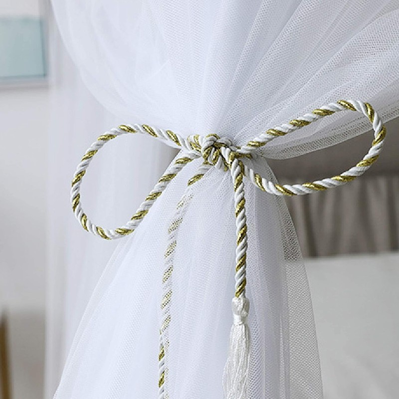Mosquito Net for Bed Canopy, 8 Corner Post Curtains Bed