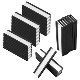 Hitefu 0.5x2 Inches C Channel Magentic Label Holders, 50 Pcs Magnetic Name Tags with Blank Paper, Used on Office Desk, Card Holders, File Cabinet