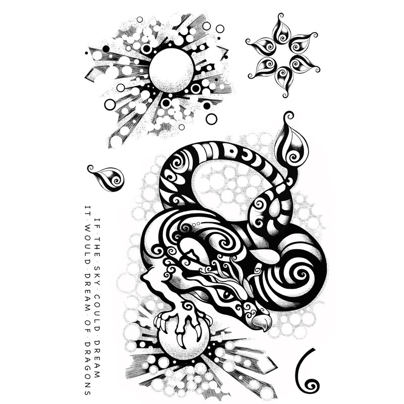 Katkin Krafts A5 Stamp Set - Dark Smoke