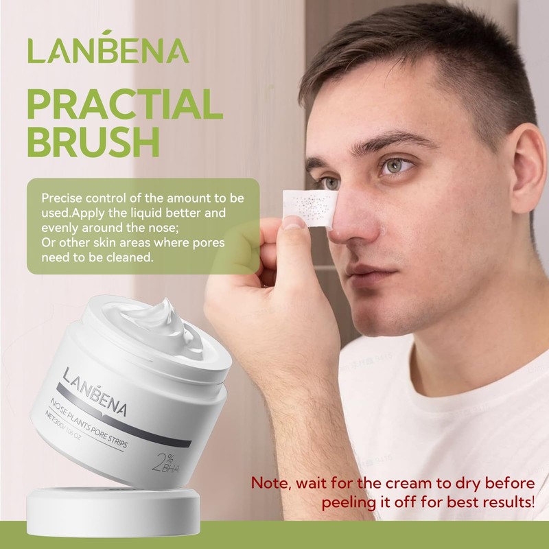 LANBENA Blackhead Remover - Peel Off Mask for Nose &